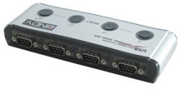 Lindy 42858 Konwerter, adapter USB 2.0 -> 4 x RS23