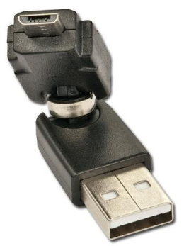 Lindy 70389 Przejściówka kątowa 360 st. USB -Micro