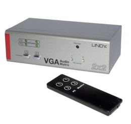 Matrix VGA i Audio jack 2x2 Lindy 32577