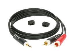 Mini JACK cable -> 2 x RCA 1m