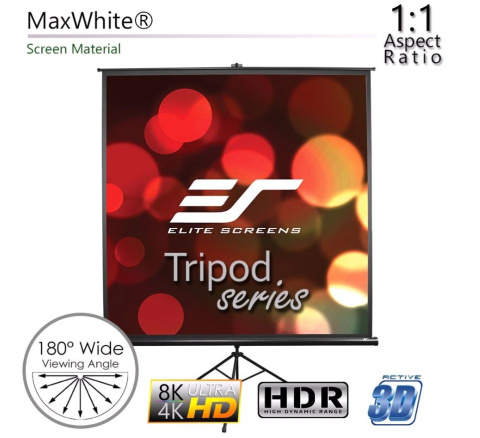 Tripod projection screen Eltie Screens T85UWS1 85" MaxWhite (1:1)