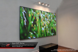 LaserTV Projektor Epson EH-LS650B + Ekran elektryczny Elite Screens Seria AEON CLR™ AR100H-CLR